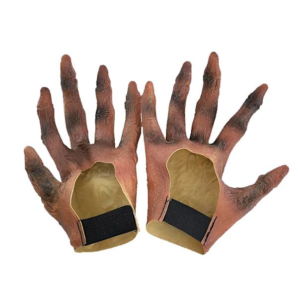 Pelottavat Halloween-asu -hansikkaat, naamiaisasu, hahmo, hirviö, pirun kynsi -hansikkaat
