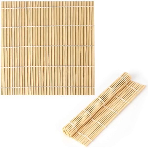 9x9 tuuman luonnollinen bambu-sushi rullaava matto Sushin valmistustyökalu Sushia