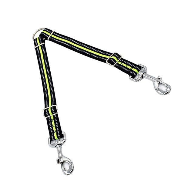Reflekterende Stripe Pet Traction Rope Dobbelthode Stropp Kjæledyr Tilbehør For Hund Valp (grønn, Enkelt Hode, Størrelse M)