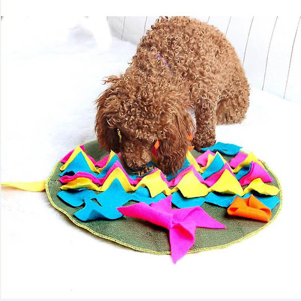 Pet Sniffing Mat Vaskbar Hund Kat Lugt Træning Pad Forbruge Power45*75cm