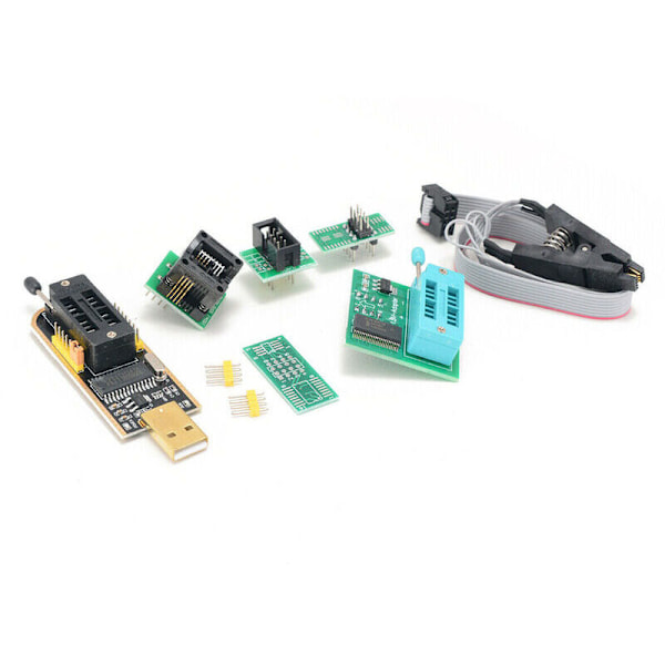 CH341A SOP8/16ft BIOS Clip Programmeringssæt Fuld Version