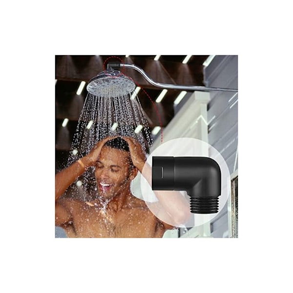 90-graders bruseadapter, brusehovedløfteadapter, albueadapter, brusearmsadapter, brusearmsadapter, billig bruseadapter, Racc