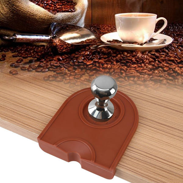 Kahvinvastainen liukumatto Multi-toimintoinen paksuuntunut liukumaton kulumiskestävä asema liukumaton mattopidike Espresso (kahvi) silikonimatto