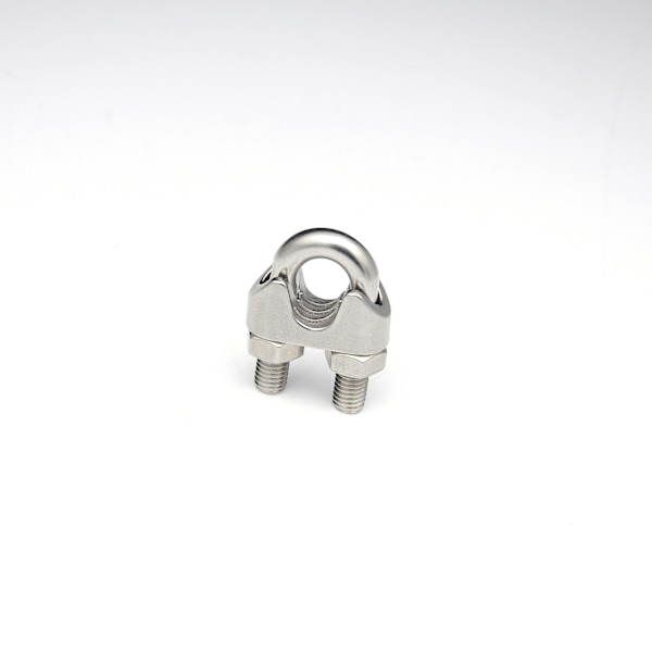 10 stk M4 Yoke Kabelklemmer 304 Rustfritt Stål U-Klemmer for Klemmende Stålkabler for Industri, etc