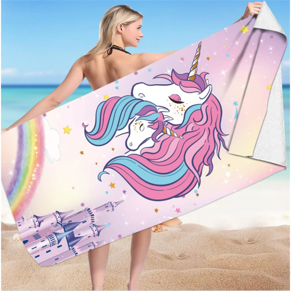 1 strandhåndklæde rejse strandhåndklæde strandtilbehør 75*150 cm