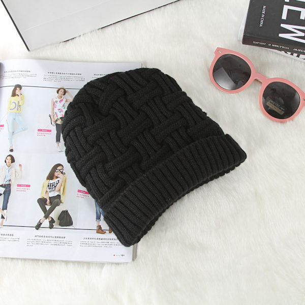 Vinterhat Varm Strikket Tyk Løs Løs Hue Skull Hat Mænds Gave One Size
