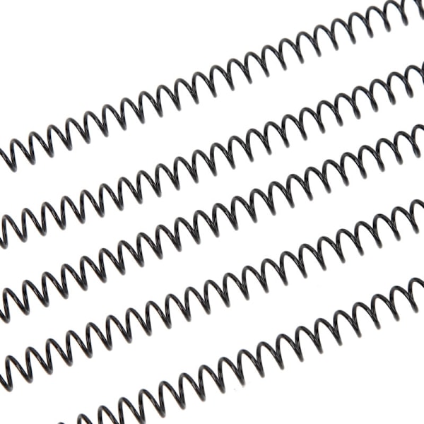 Sæt med 100 spiralbindespiraler 48 Boucles 4:1 Pas A4 Plastikbindepapir 40 ark kapacitet 8 mm i sort diameter