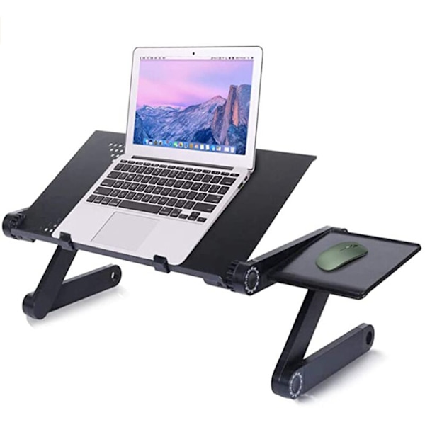 Laptopstöd Fällbart Bord Portabelt PC-stöd Sängstöd Lässtöd för Soffa, Bok, Tidning och Frukost