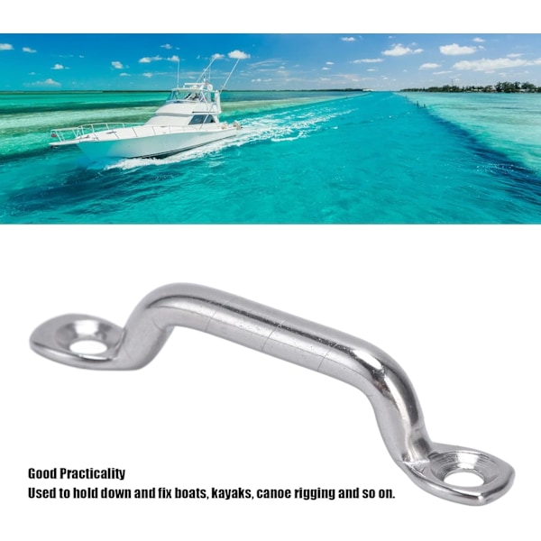 10 stk. Båds Top Pad Eye Rustfrit Stål Boot Top Eye Pad Polstret Kajak Dæk Kabelbindere