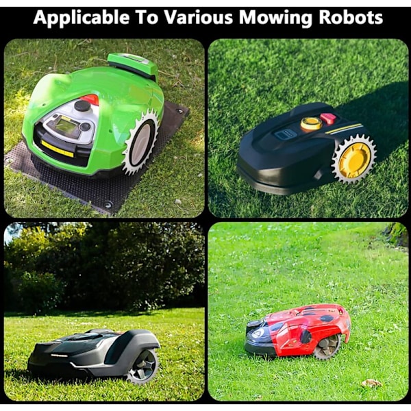 Pigger i rustfritt stål, 2 stk. pigger for Bosch Indego Xs 300 M700 S 500 M+700 S+500 med 12 M4 flat hodeskrue for forbedret trekkraft for robotgressklipper