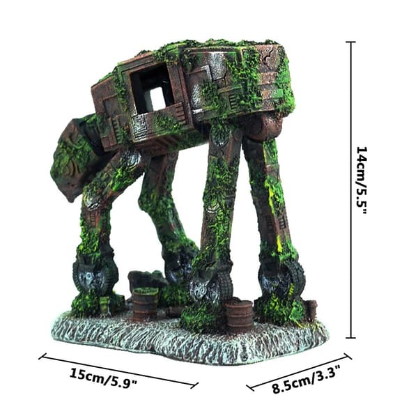 Akvariumdekorasjon Transportrobotdekorasjon - Akvarierobotgrotteornament