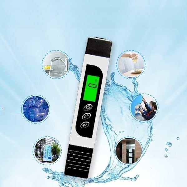 TDS-måler Digitalt vandtester, Professionel 3-i-1 TDS, temperatur- og EC-måler med bæretaske, 0-9999 ppm, ideel ppm-måler til drikkevand,