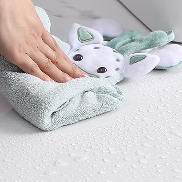(Vihreä) Uudelleenkäytettävä ja helppo puhdistaa astiapyyhe Imukykyinen pyyhe Pölytiivis pyyhe Keittiö Kylpyhuone