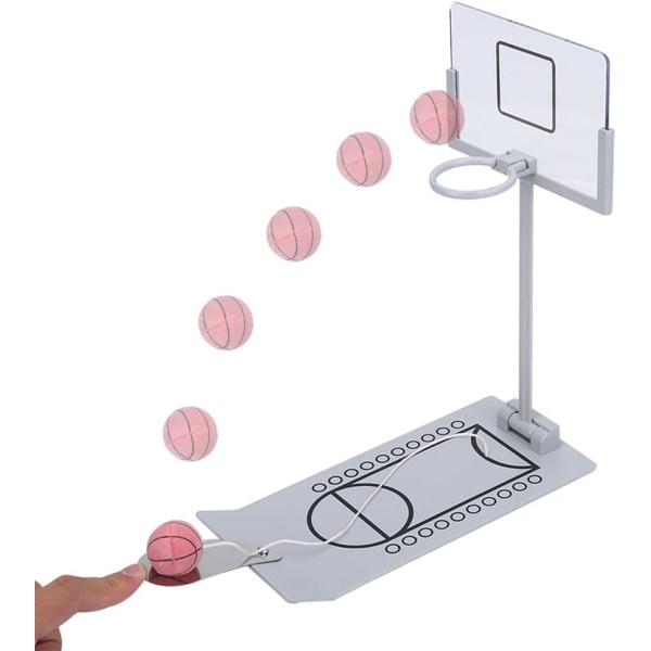 Basketball Hoop Toy, Fun Mini Home Desktop Sammenleggbar Basketball Ga