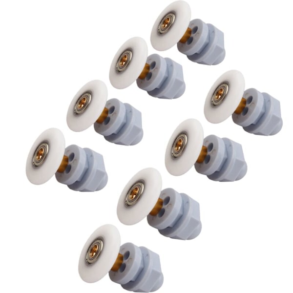Dusjhjul hjul for dusjdør Skyvehjul dusjdør messing dusj 8 stk, 27mm