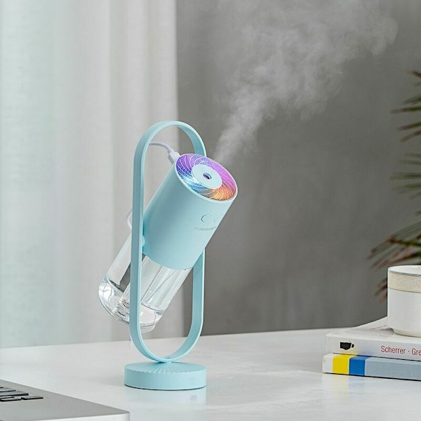 Sjelden perle mini skrivebordsluftfukter stille luftfukter lumidifier lumidifier med negativ ion luftfukter USB, rosa, rosa, rosa