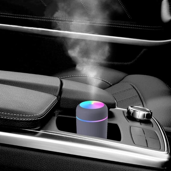 300 ml luftfugter, mini luftfugter til bil, aroma diffuser, farverig rum belysning, aroma diffuser, til huset, kontoret, soveværelset, forskellige tilstande