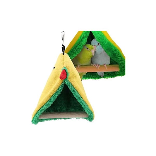 15x13x15cm Hammrad för husdjur, fågelbädd för hängmatta i en triangel papegoja för papegoja