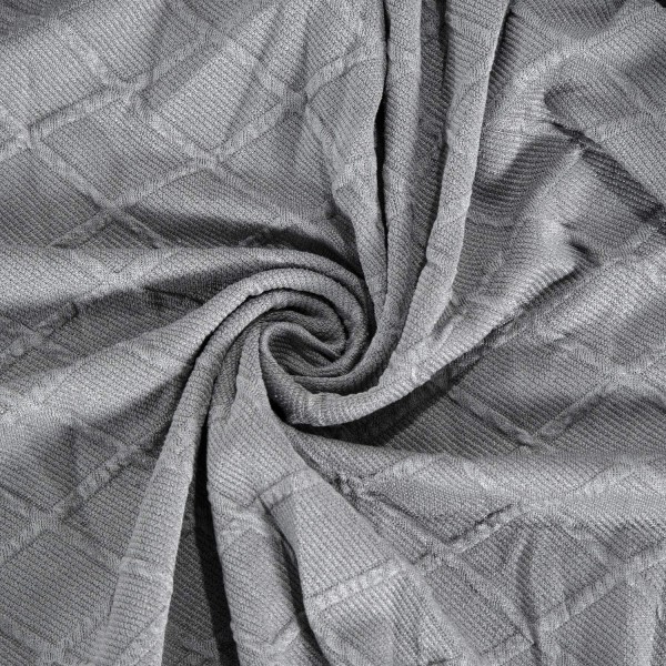 Benkdeksel Jacquard Decor Benk Utvidbar Interiør Oppbevaringskiste for Krakksete Piano Gang Stue Soverom Seng Ende (Lysegrå)