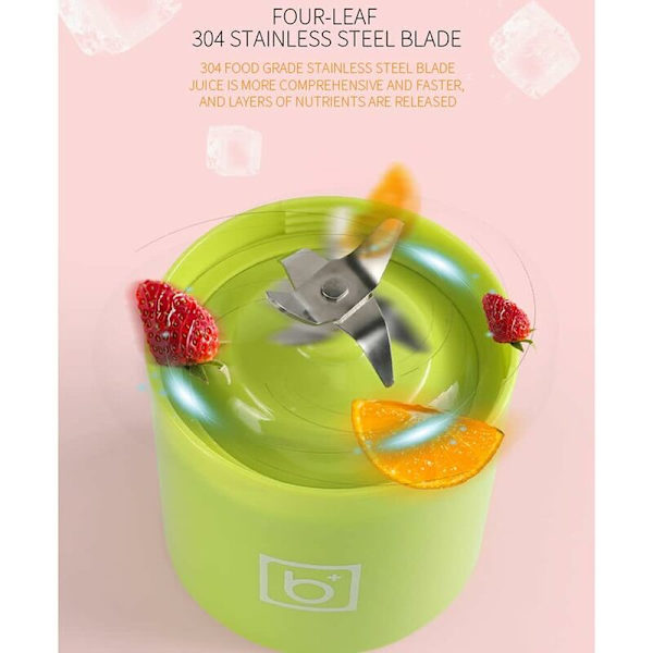 Juicer, Bärbar Juicer Cup, USB Laddningsbar Juicer Cup, Lämplig för Kontor, Utomhus, Hem C