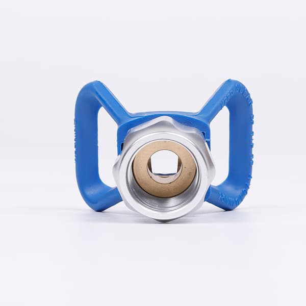 Blå luftfri malingssprøytepistol Flat Nozzle Seat Guard Sprayer Universal Tool