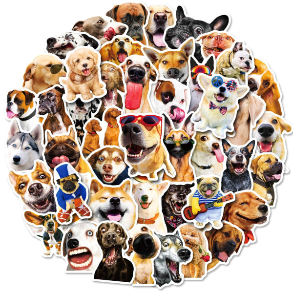200 stk Hundedyrklistermærker til børnehaveindretning Peel og Stick