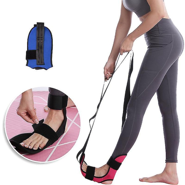 Yoga Fleksibilitet Stretch Band av Leg Fascia Stretcher Strap Ligament Stretching Belt blå