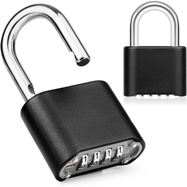 Cadenas Code, 1 st Kombinationshänglås 4 siffror Cadenas exteriörkod zinklegering, 8 mm Diameter lås Cadenas Robust skåp för dörr, skola, staket an