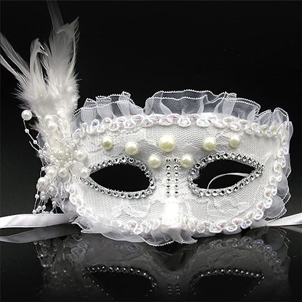 Maskeradmasker Halloween Kostymmasker Karnevalsmasker Par Maskeraddräkter