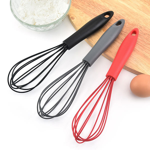 2 st Flat Egger och Balloon Egg Raider - Lämplig för non-stick-spis, silikon grå