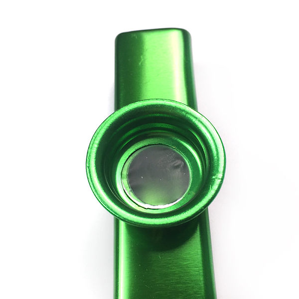 Nybörjarflöjt Instrument Barnfödelsedagspresent Metall Kazoo Träblåsinstrument 1st-grön