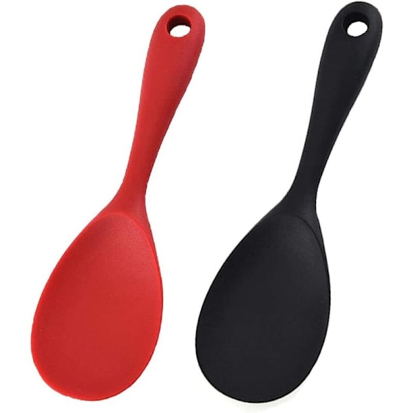 2 st silikon ris sked, non-stick ris sked, silikon sked sked sked sked för ris tryckkokare, potatismos