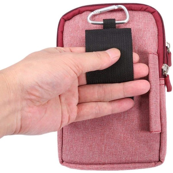 Pink-Belt Clip Universal Pouch Case, 6,3 tommer denim Casual taske Hi