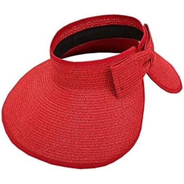 Pink Foldbar Sommerhat til Kvinder med Foldbar Bred Skygge Solskygge