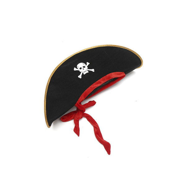 Pirate Hat Eye Patch Caribbean Captain Lapset ja aikuiset (C