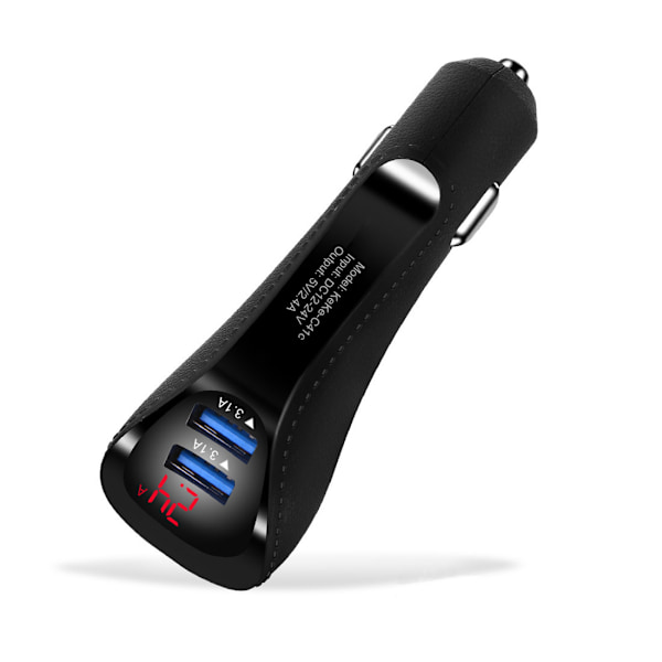 2-ports digital skjermbil lader 5V dobbel USB skjermbil lader smart skjerm mobiltelefonlader