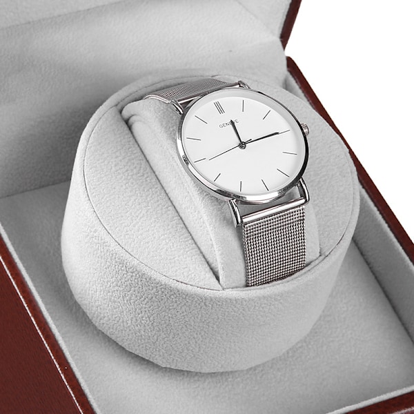 Brun Ultratyst Rotation Varv Per Dag Watch Winder Box Smycken Watch Box