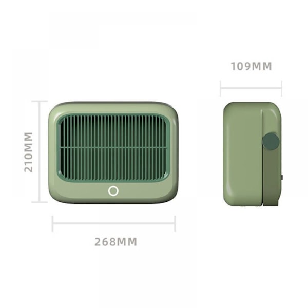 Mini keramisk radiator 1200W - stillegående, 2 varmemoduser