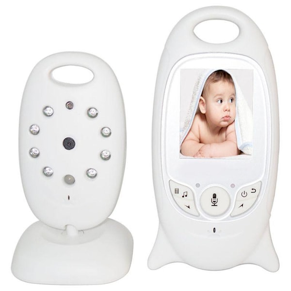 Trådløs videobabyalarm med mikrofon og nattsyn 2\" fargeskjerm