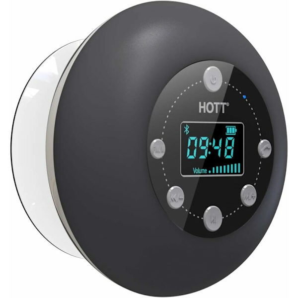 Duschradio Bluetooth 5.0 Vattentät Högtalare Trådlös Badrumsmusik