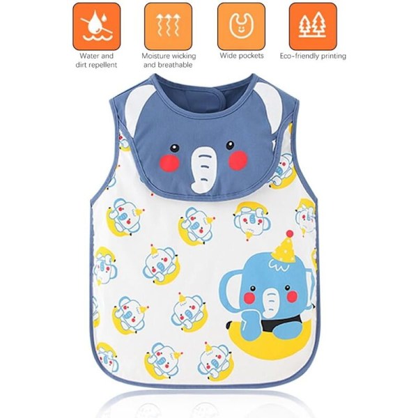 4 stk. Baby smekke 6-12-24 måneder Powerless Food Unisex Tegning Babe