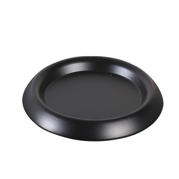 2 stk. svart stearinlysholder i metall, jernplate, til julepynt