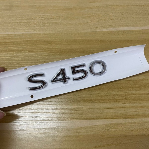 Passer til Maybach bakre emblem S450 S480 S580 GLS480 600 alfanumerisk etikett (1 stk)(S450 sølv)