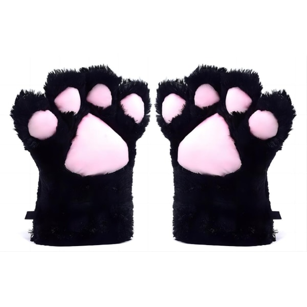 Black Cat's Claw Full Coverage Girls Gloves Women's Winter Warm Gloves Cosplay