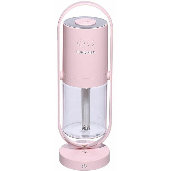 Sjelden perle mini skrivebordsluftfukter stille luftfukter lumidifier lumidifier med negativ ion luftfukter USB, rosa, rosa, rosa