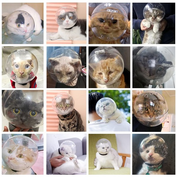 Kattmunkorg - justerbart cover för katter, andningsbart anti-bett munstycke