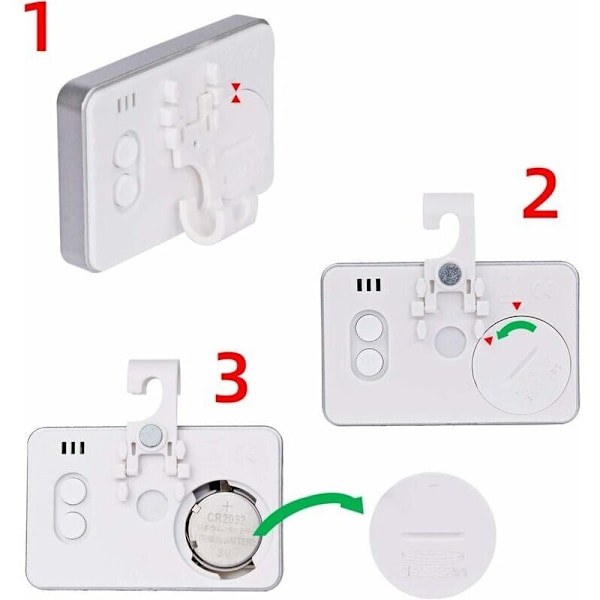 3X Kylskåpstermometer Digital Frystermometer Kyltermometer Rum Vattentät Frystermometer med LCD-display med Krok för Temperatur