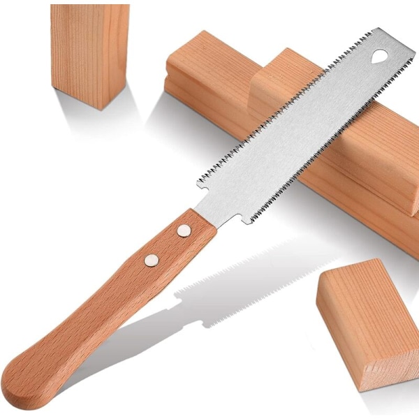 Japansk såg, liten träsåg, flexibelt blad på 15,2 cm dubbelsidiga manuella, fritid, DIY, japansk japansk snickare vass och lätt