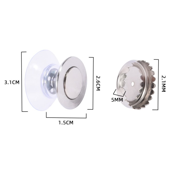 2-pack magnetisk tvållhållare, rostfritt stål väggmonterad magnetisk tvållhållare, ingen lim, med praktisk och kraftfull sugkopp, för daglig användning i badrummet