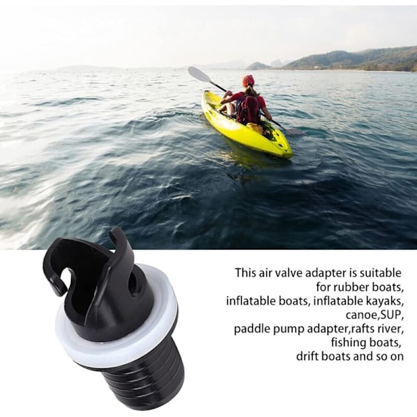 Fotpump slangadapter för båtadapter H-R 2 stycken uppblåsbar ventiladapter för uppblåsbar kajakpump